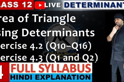 NCERT Exercise 4.2 and 4.3 Determinants Class 12 Maths IIT JEE Mains