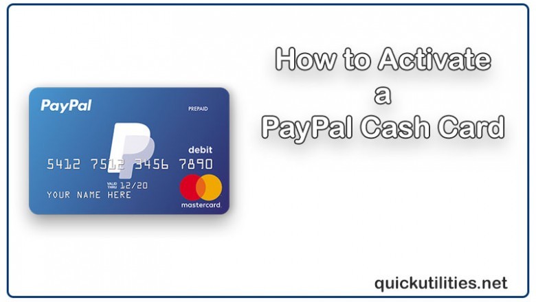 How do I activate my PayPal card ?