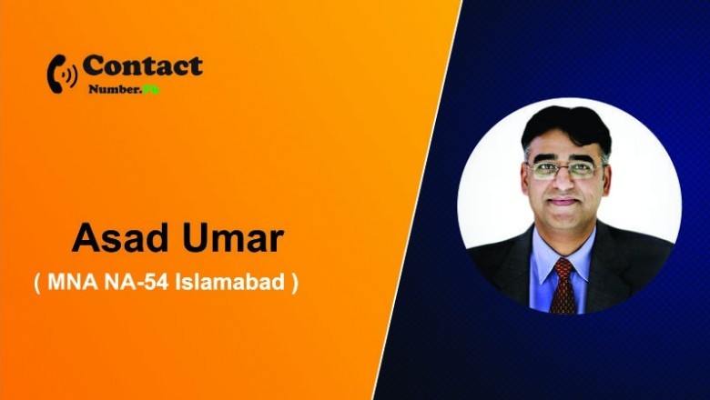 Asad Umar MNA Contact Number NA-54-ICT-III Islamabad