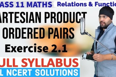 NCERT Solutions for Exercise 2.1 Relations and Functions Class 11 Maths IIT JEE Mains