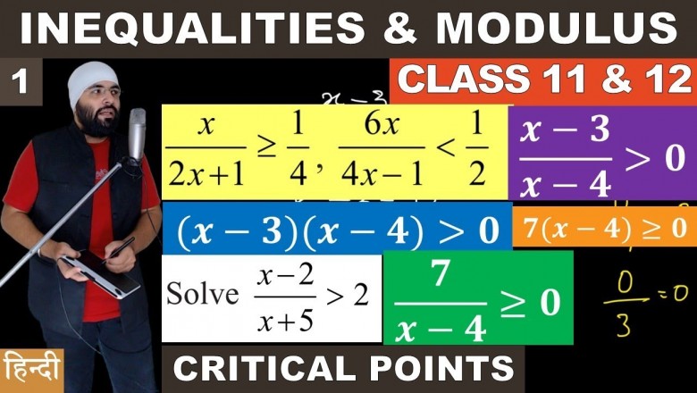 Inequalities and Modulus Class 12 Maths IIT JEE Mains