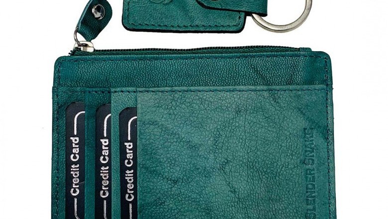Buy Green Minimalist Leather Slim Wallet - SlenderSnake