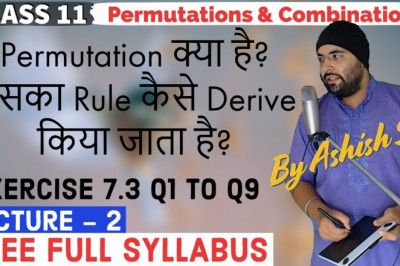 Permutations and Combinations Class 11 Maths IIT JEE Mains