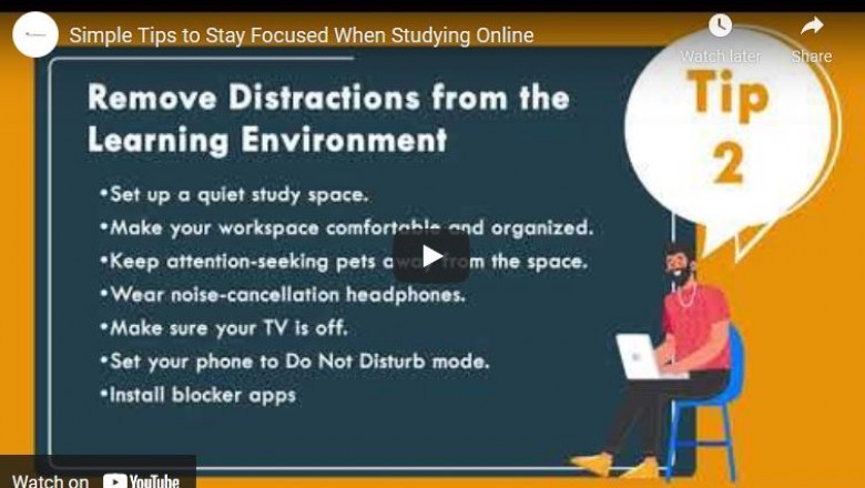 Simple Tips to Stay Focused When Studying Online