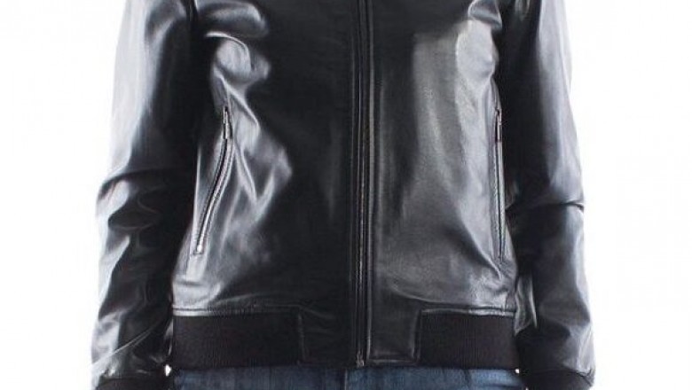Buy Women Bomber Leather Jacket in New York