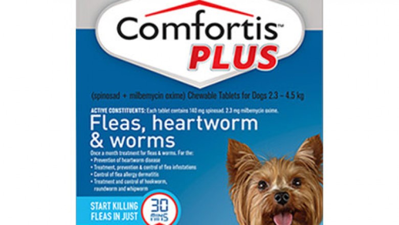 Comfortis Plus Pink For Extra Small Dogs 2.3-4.5Kg 6 Pack | DiscountPetCare