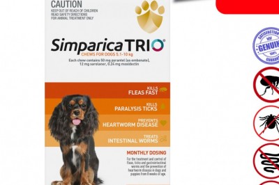 SIMPARICA TRIO- Flea Heartworm Treatment for 5-10 Kg Dogs