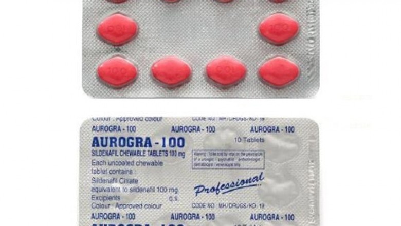Aurogra 100 mg (sildenafil) [20 % off] Buy Medypharmacy