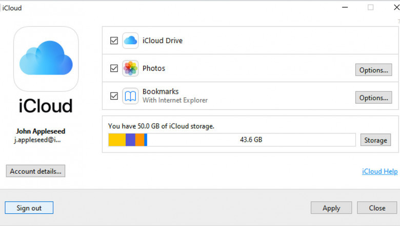 iCloud update status