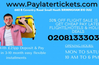 Book Flights with only a £25 deposit! Book now while its cheap,fly later once its safe.