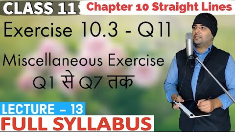 Miscellaneous Exercise of Straight Lines Class 11 Maths IIT JEE Mains