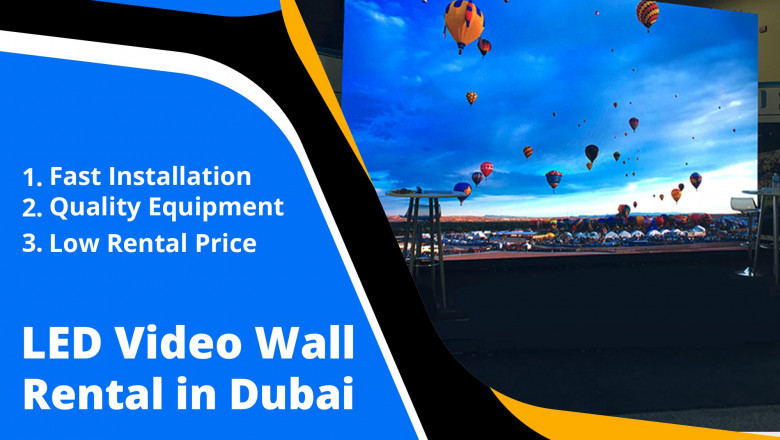 Best Customized LED Video Walls For Rental in Dubai