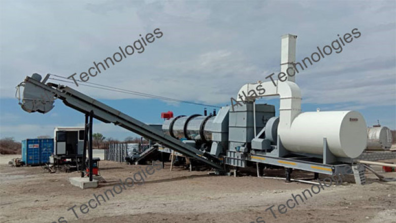Advantages of mobile asphalt drum mix plant - Atlas Technologies