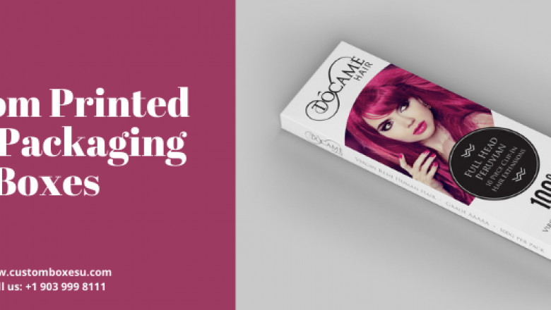Wholesale Custom Printed Hair Packaging Boxes