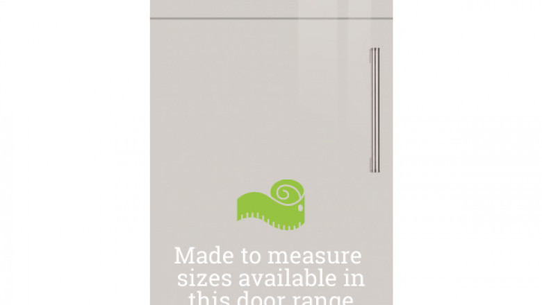 Firbeck Supergloss Cashmere Kitchen Doors - Replacement Door