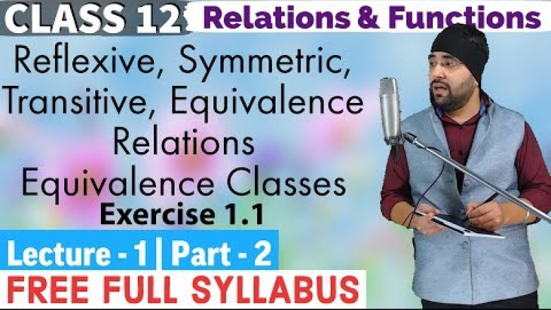 Questions based on Equivalence Relations Class 12 Maths
