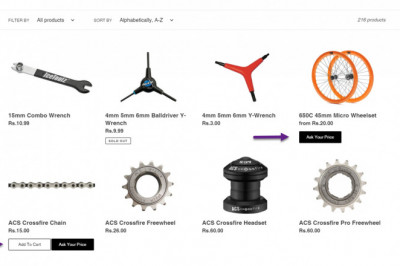 shopify name your price