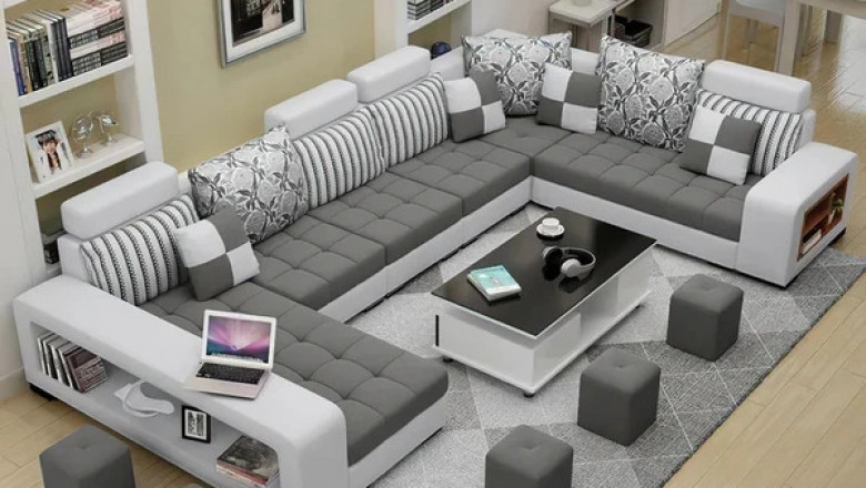 8 Seater Sofa, 8 Seater Sofa Set, 8 Seater L Shape Sofa , 8 Seater Sofa Set With Table! | Furniture Online
