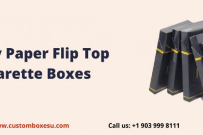 Empty Paper Flip Top Cigarette Boxes