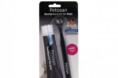 Petosan Toothpaste and Brush Kit 1 Piece Pink for Small Dogs