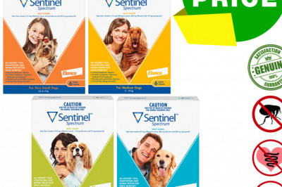 SENTINEL SPECTRUM 6 chews Flea Tick Worm Protection for Dogs