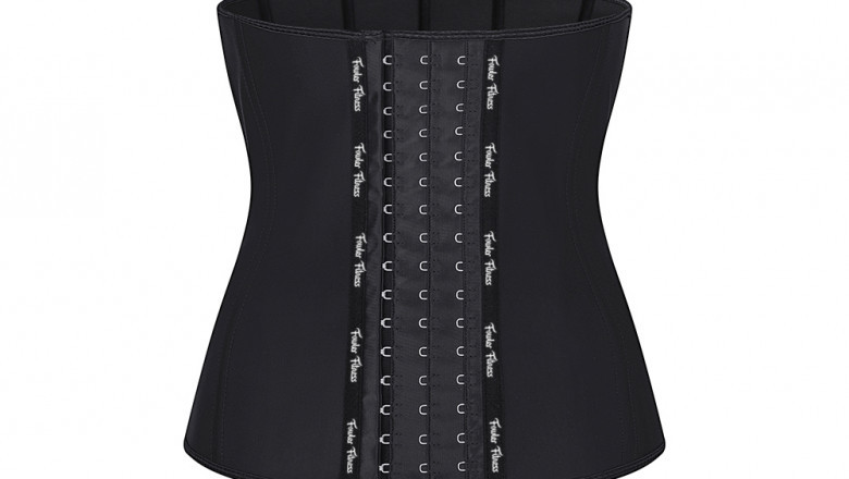 Flatten Your Waist with Fowler Fitness’s Black Corset Waist Trimmer