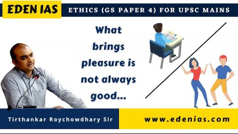 PLEASURE | Ethics Concept Series by Tirthankar Roychowdhary Sir