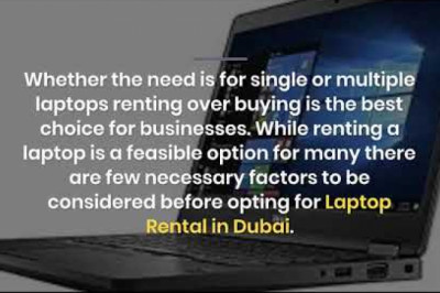 What are the Factors to Consider for Business Laptop Rental in Dubai?