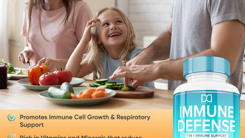 7 in 1 Immune Defense Support, Immunity Vitamins Supplement Booster with Zinc 50mg, Vitamin C Elderberry Vit D3 5000 IU, Turmeric Curcumin & Ginger, Echinacea - Allergy Relief for Kids Adults (2 Pack)