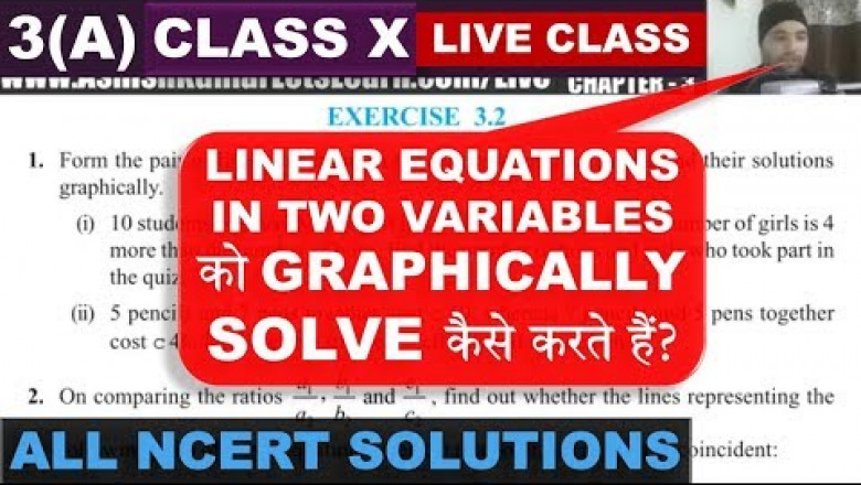 Pair of Linear Equations in Two Variables Class 10 Maths