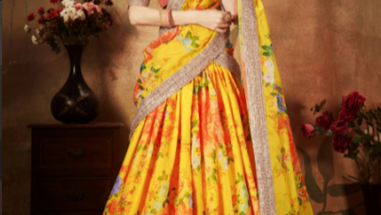 Buy Sabyasachi maroon lehenga choli Online from EthnicPlus for 2999