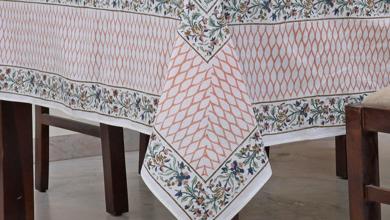 Luxury Block Printed Cotton Fabrics and Table Covers
