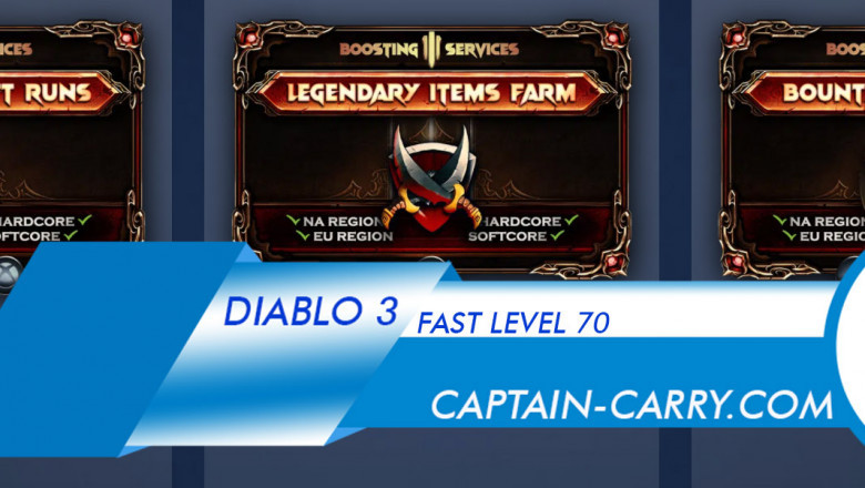 Level Up To 70 In Diablo 3, Captain-Carry.com Boost Tips For Season 25