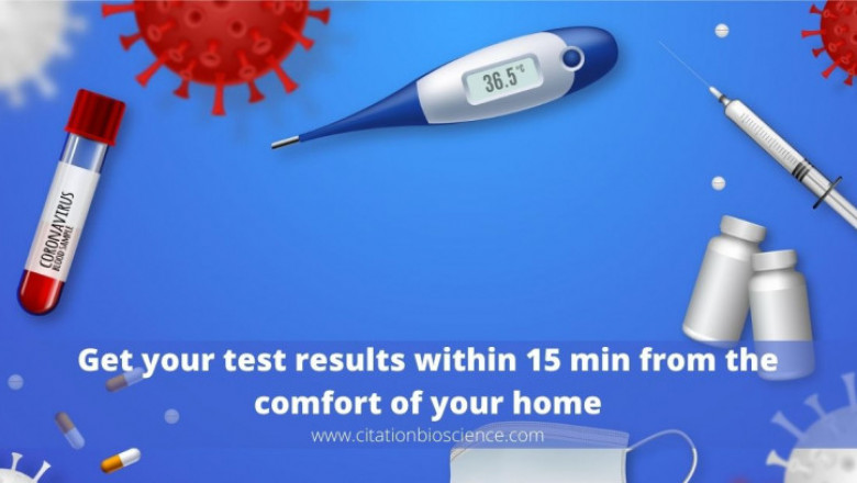 Get your test results within 15 min from the comfort of your home