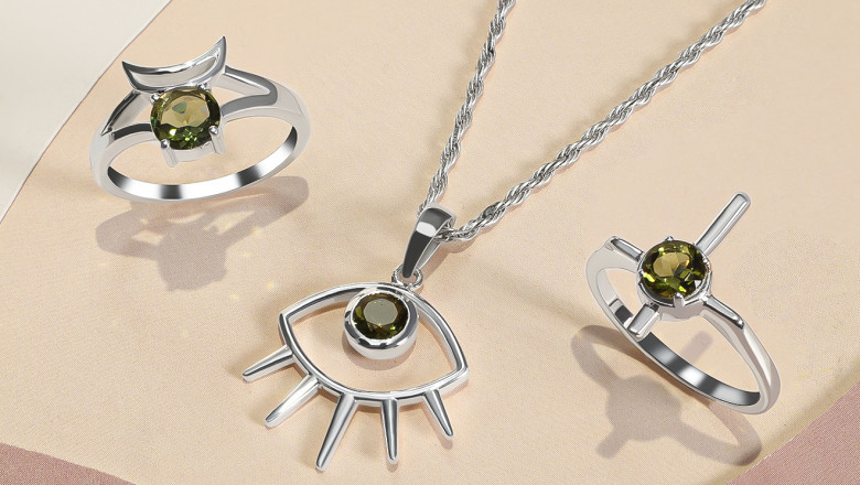 Moldavite Rings at Wholesale Price by Rananjay Exports