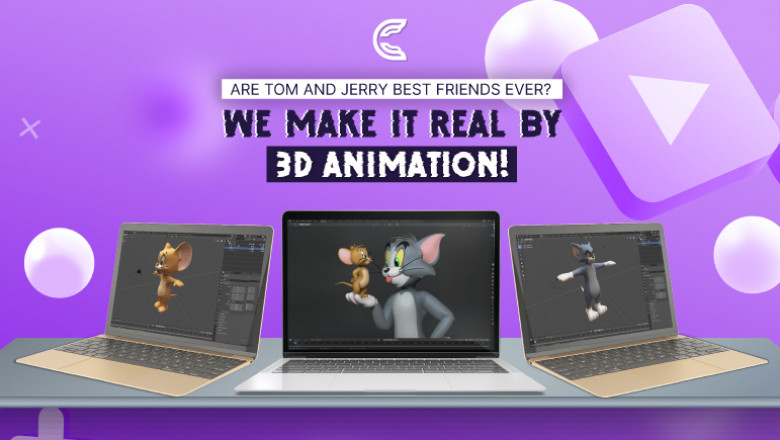 Are Tom and Jerry Best Friends Ever? We Make It Real By 3D Animation!