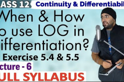 NCERT Exercise 5.4 and 5.5 Continuity and Differentiability Class 12 Maths