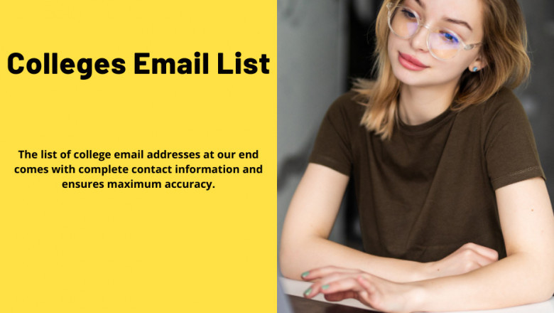 Get Connected to 100% Updated Colleges Email List