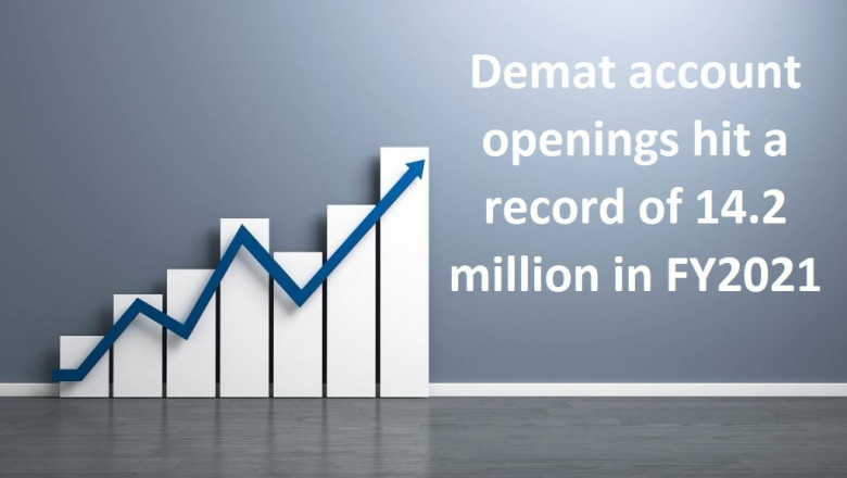 Demat account openings hit a record of 14.2 million in FY2021