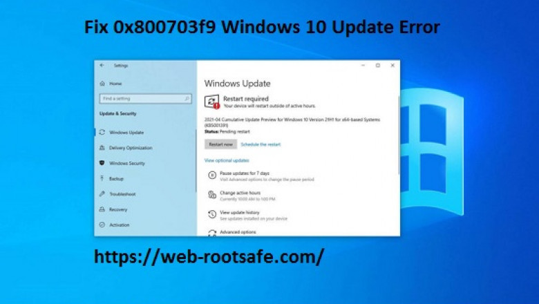 How to Fix 0x800703f9 Windows 10 Update Error with Webroot Antivirus?