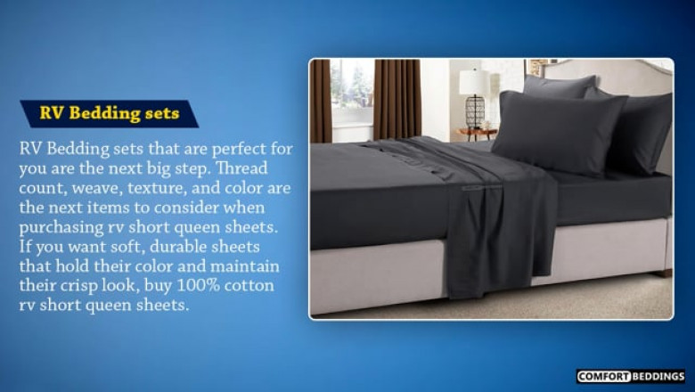 Luxury Soft 100% Egyptian Cotton RV Short Queen Sheets