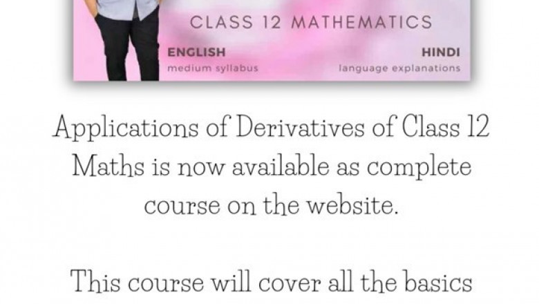 Applications of Derivatives