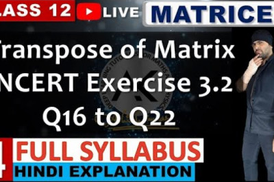 NCERT Solutions of Exercise 3.2 Matrices Class 12 Maths