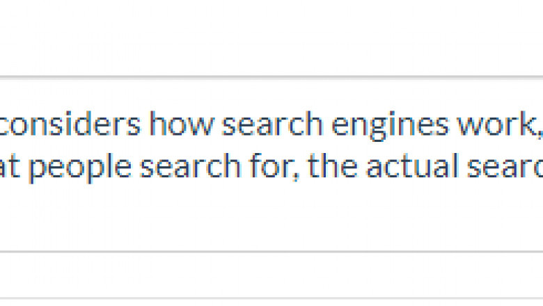 how search engines work
