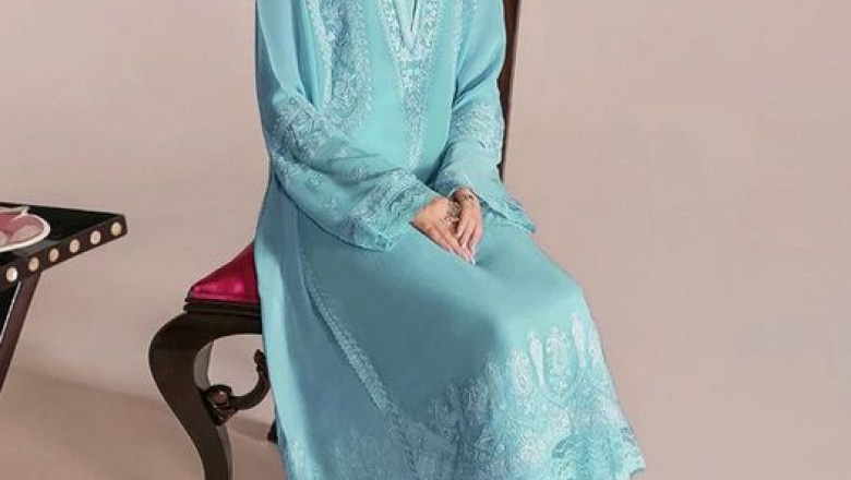 Elan Organza Suit
