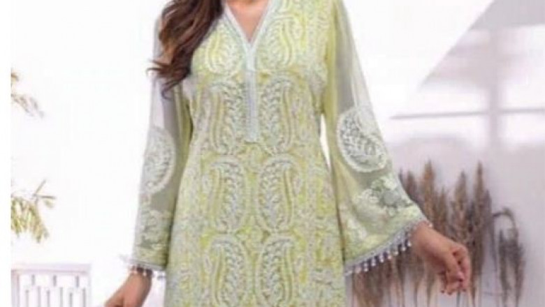 Embroidered Cotton Suit