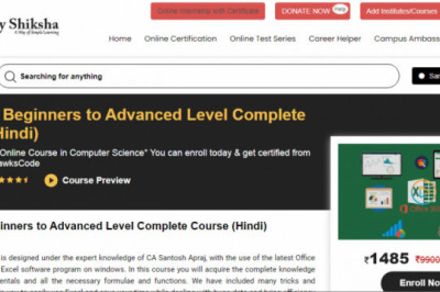 What is the best website to do a certified course on MS EXCEL?