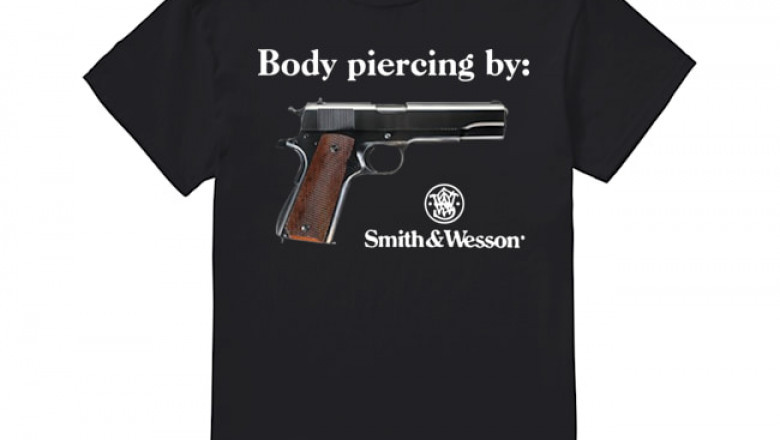 Body Piercing by Smith and Wesson T Shirt
