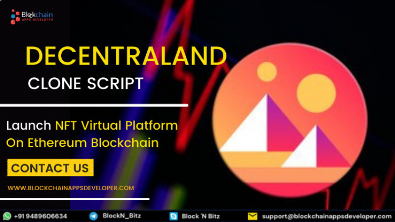 Decentraland Clone Script - To Create NFT Virtual Platform on Ethereum Blockchain