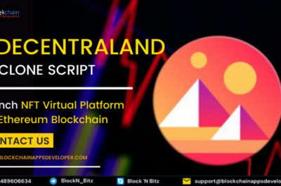 Decentraland Clone Script - To Create NFT Virtual Platform on Ethereum Blockchain